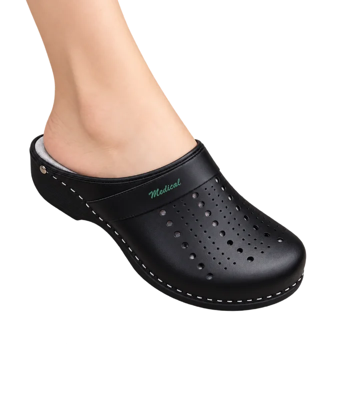 sabot orthopédique noir pour femme