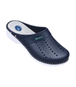 Sabot orthopédique en cuire bleu pour homme